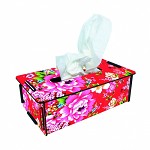 Tissuebox 
'bonte bloemen'